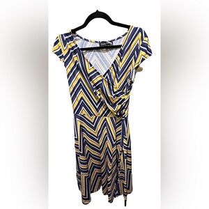 Yellow and Blue Dress